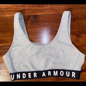 Gray Under Armour Sports Bra